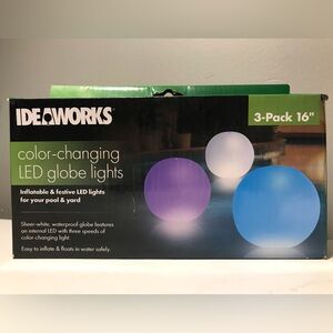 3 Color-Changing LED Globe Lights